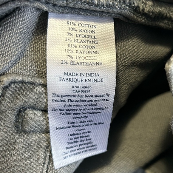 Faherty Men's Stretch Terry 5 Pocket Casual Gray Jeans 32x30 - Picture 7 of 9